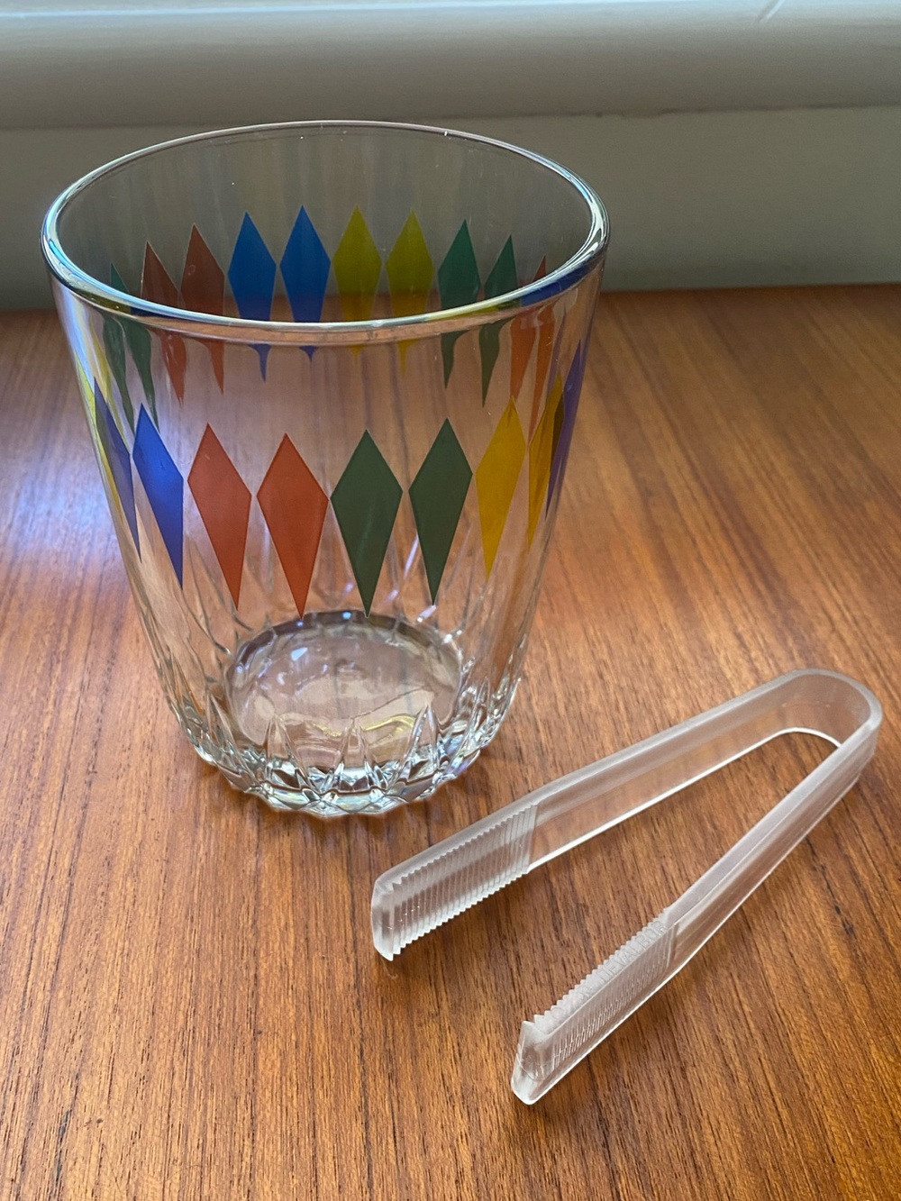 Vintage Harlequin Ice Bucket MCM 60s 50s